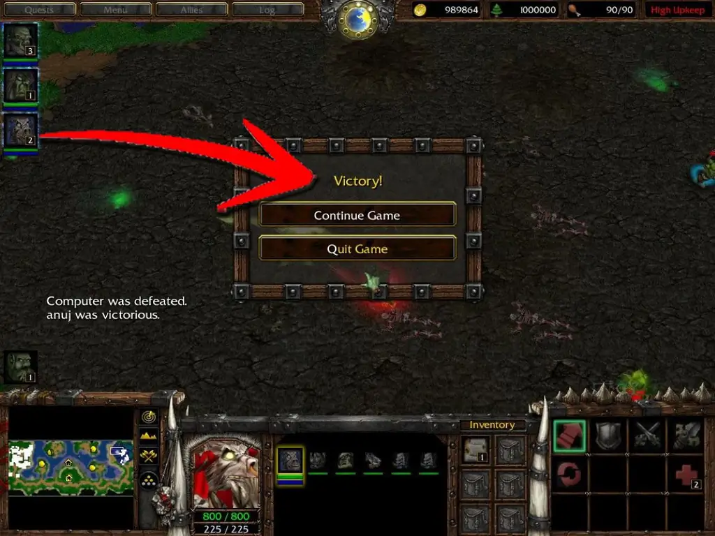 Как выиграть битву 1 на 1 в Warcraft 3, играя за орка: 9 шагов