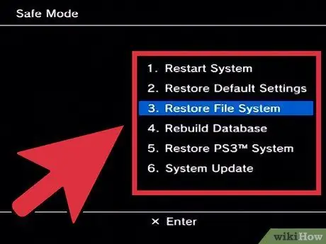Войдите в безопасный режим на PlayStation 3, шаг 6