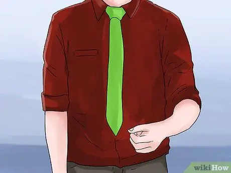 Вяжем трикотажный галстук. Шаг 14