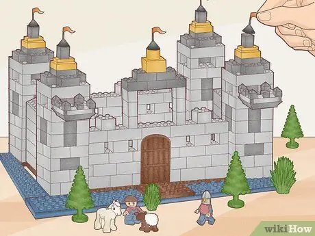 Сделать замок LEGO Шаг 20