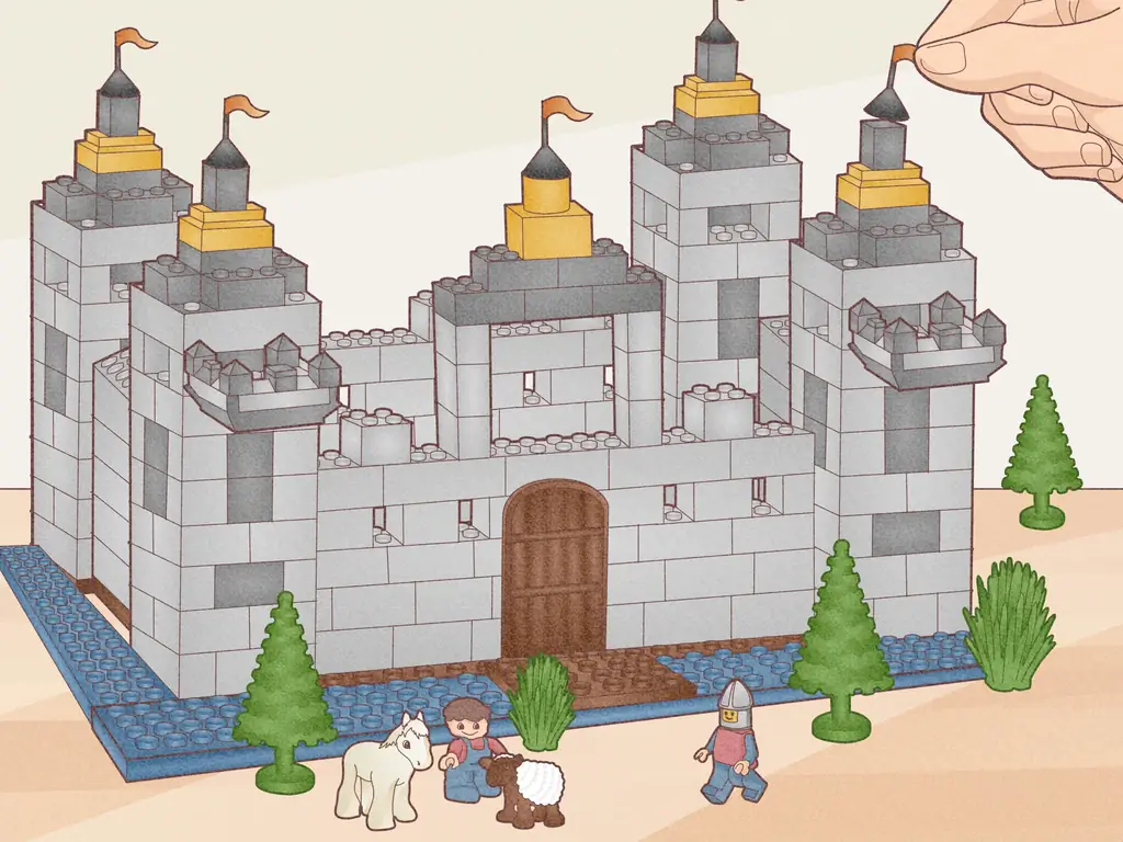 3 способа сделать замок из LEGO