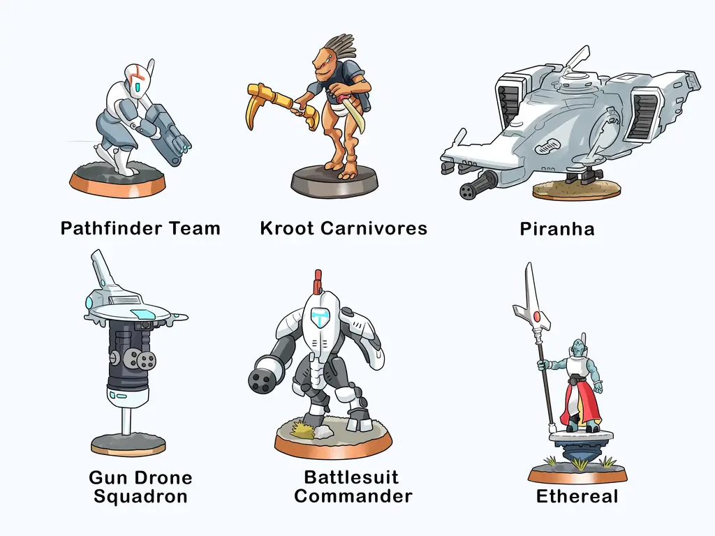 Как начать покупать армию империи Warhammer 40.000 тау: 7 шагов
