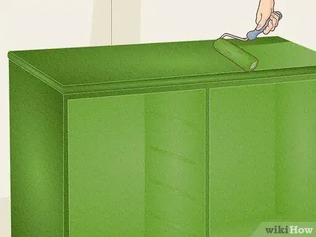 Покрытые краской бумагой шкафы Шаг 5