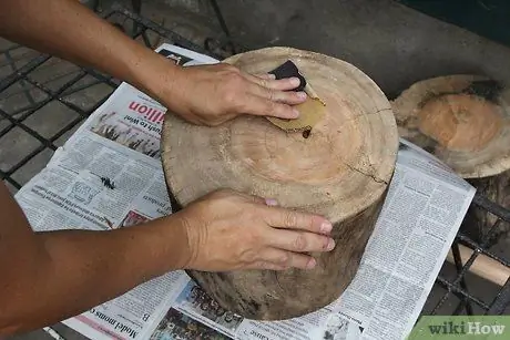 Сделайте журнальный столик из пня, шаг 3
