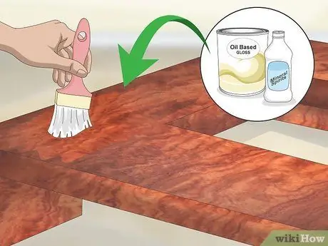 Глянцевая древесина Step 7