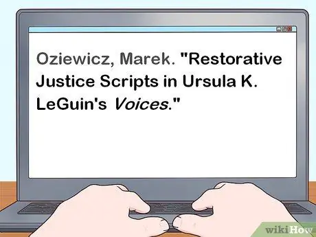 Цитируйте тезисы, шаг 2