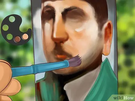 Масляная краска лица Шаг 9