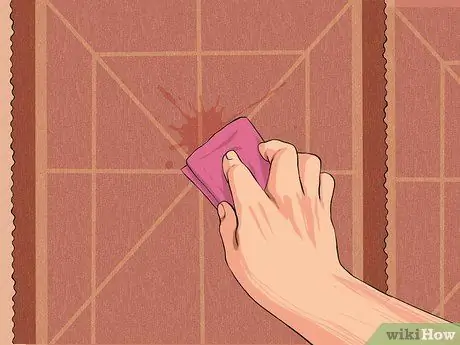 Удаление пятен латексной краски с ковра Шаг 2