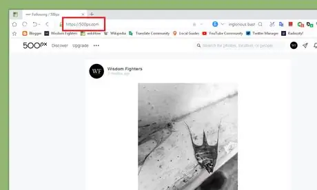 500px.com main page