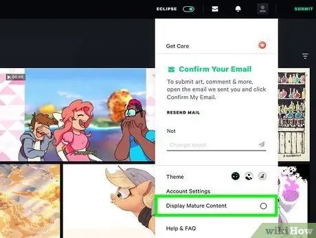 Обойти зрелый фильтр на deviantArt Шаг 7