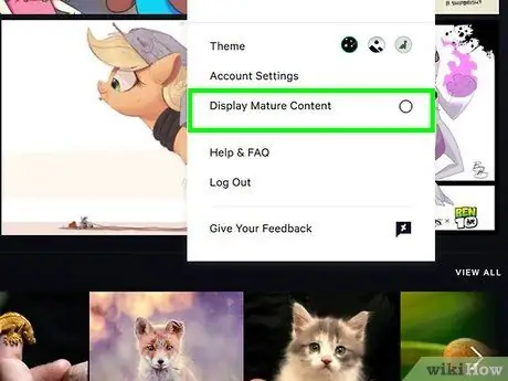 Обойти зрелый фильтр на deviantArt Шаг 4