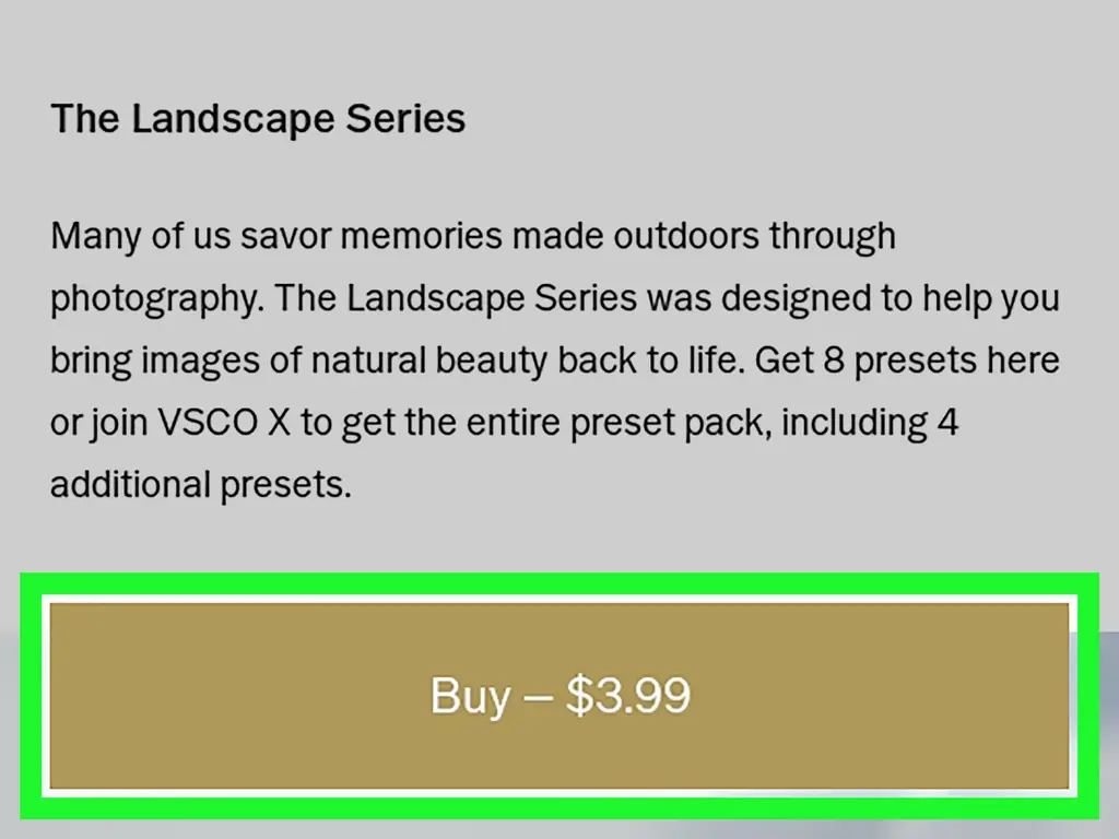 Как купить фильтры на VSCO на Android: 5 шагов (с изображениями)