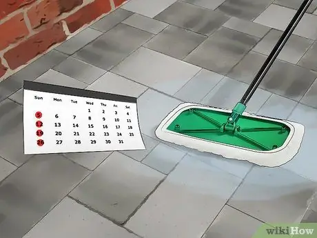 Чистка наружной плитки, шаг 2