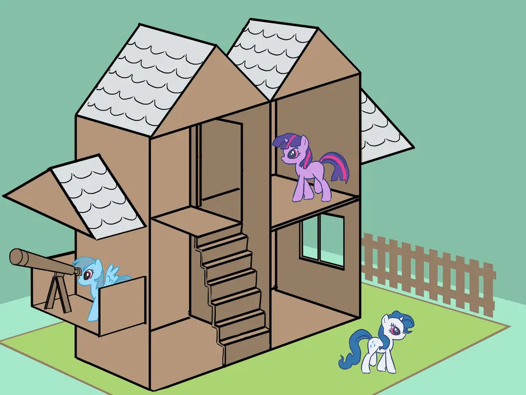 Как сделать домик из My Little Pony для Сумеречной Искорки: 11 шагов