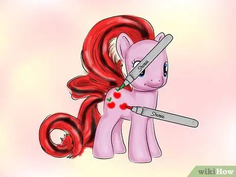 Сделайте обычай My Little Pony с маркерами Sharpie Шаг 6