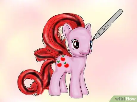 Сделайте обычай My Little Pony с маркерами Sharpie Шаг 7