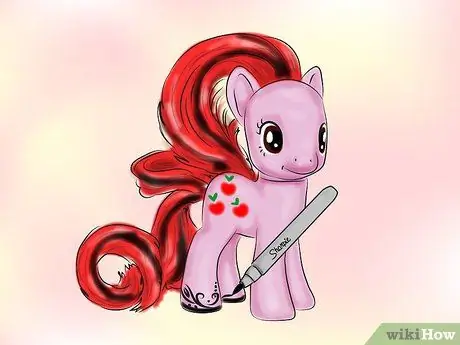 Сделайте обычай My Little Pony с маркерами Sharpie Шаг 8