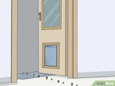 Не позволяйте другим животным использовать дверь для домашних животных Шаг 10