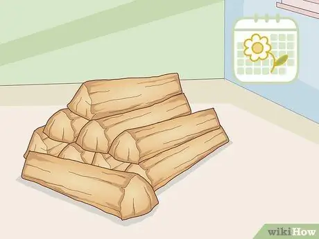 Сухая древесина дуба для копчения Шаг 1