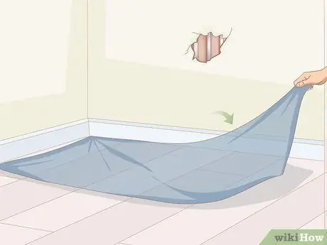 Ремонт отверстий в гипсовых стенах Шаг 1