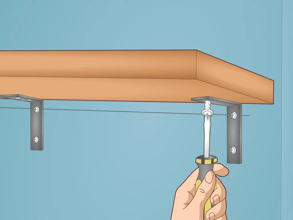 Простые способы повесить тяжелую полку: 12 шагов (с изображениями)