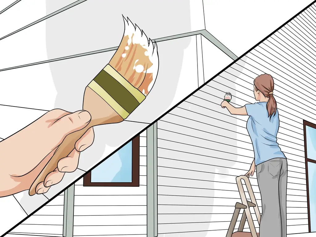 Как покрасить алюминиевый сайдинг: 12 шагов (с изображениями)