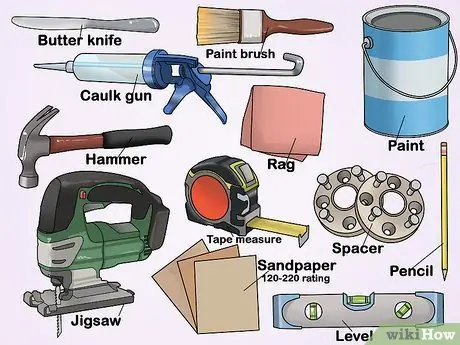 Создание акцентной стены с деревянными досками Шаг 2