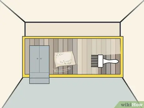 Серая деревянная панель Wash Step 14