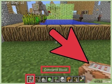 Используйте командные блоки в Minecraft, шаг 5