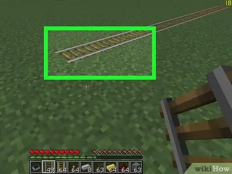 Постройте систему железных дорог в Minecraft, шаг 11