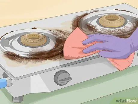 Удаление следов ожога с плиты Шаг 2