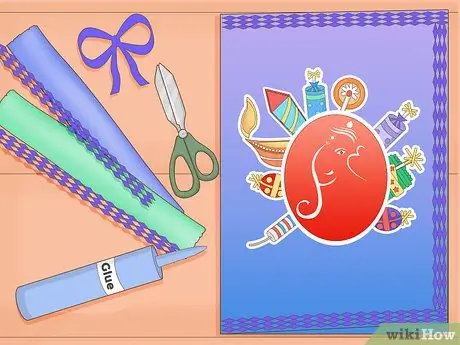 Сделайте карты Дивали, шаг 8