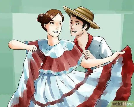 Традиционный танец Cumbia Colombiana Шаг 1