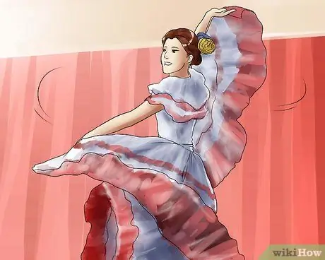 Традиционный танец Cumbia Colombiana, шаг 2