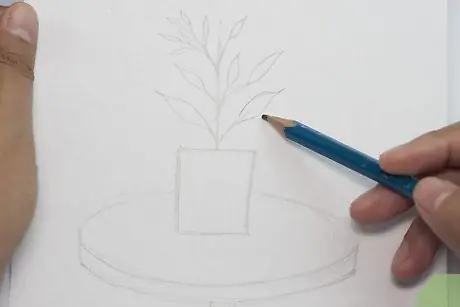 Рисуем комнатное растение. Шаг 4