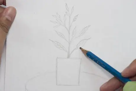 Рисуем комнатное растение. Шаг 5