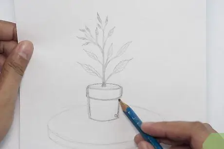 Рисуем комнатное растение. Шаг 6