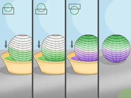 Красящие бумажные фонарики Шаг 14