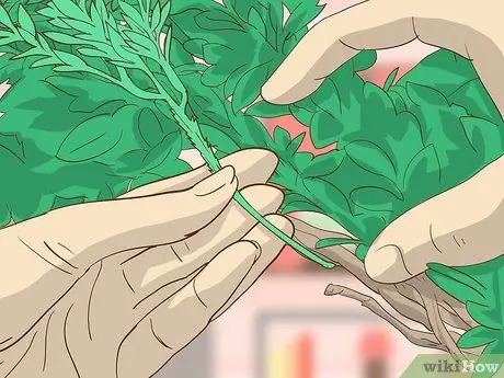 Делаем венок из самшита Шаг 12