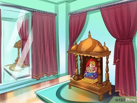 Украшаем комнату для пуджи Шаг 9