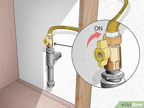 Подключите газовую плиту Шаг 12