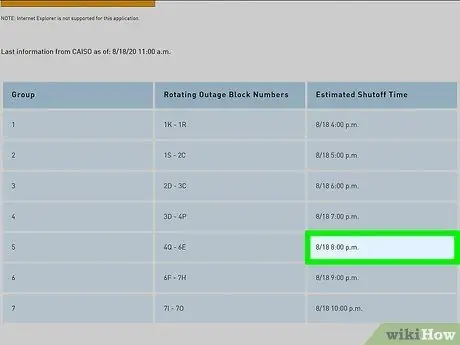 Знайте, когда у вас отключится электричество во время непрерывных отключений электроэнергии в Калифорнии Шаг 6