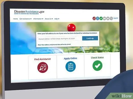 Зарегистрируйтесь заранее для получения федеральной помощи при стихийных бедствиях, шаг 1