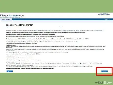 Зарегистрируйтесь заранее для получения федеральной помощи при стихийных бедствиях, шаг 7