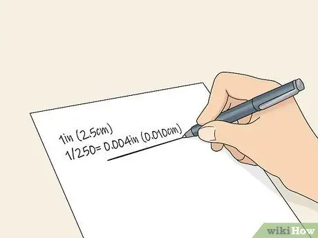 Измерение толщины бумаги Шаг 4