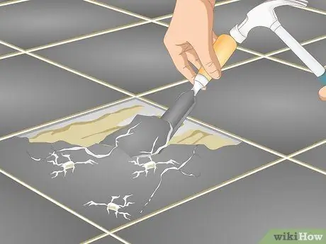 Ремонт треснувшей плитки на полу Шаг 13