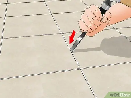 Удаление керамической плитки, шаг 2