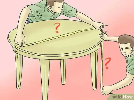 Сделайте круглую скатерть. Шаг 1