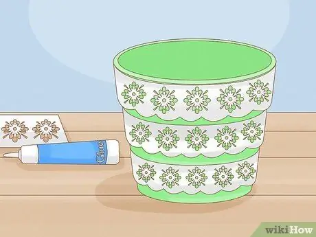 Украсить горшки для суккулентов Шаг 7