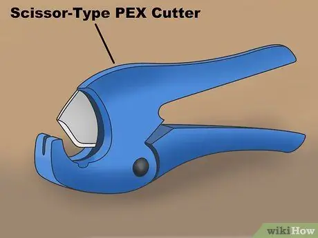 Отрежьте трубку Pex, шаг 2
